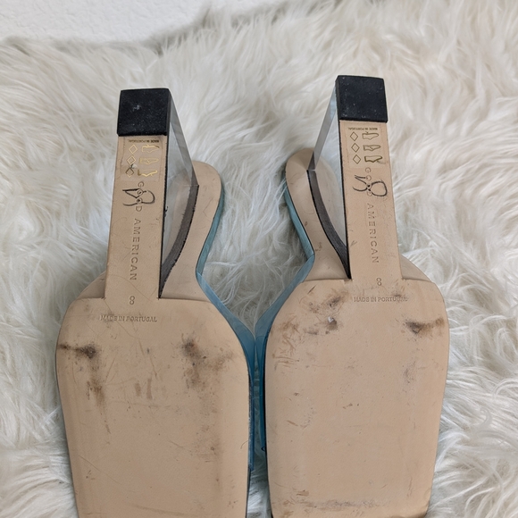 Good American Blue Transparent Heels - Picture 8 of 9